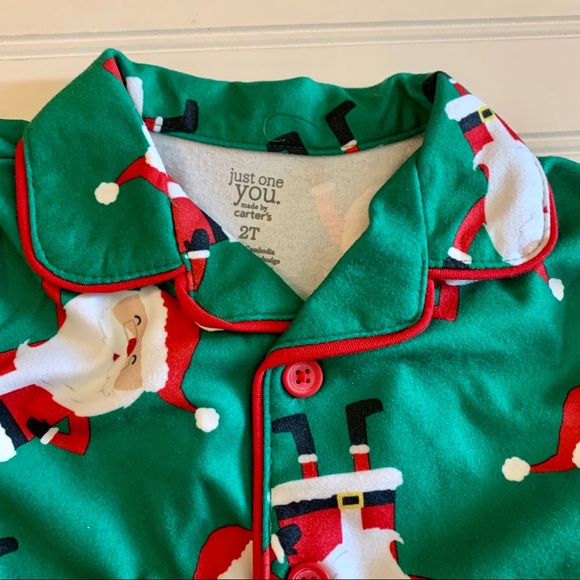 NWT Carter's 2 piece Santa Pajamas size 2T - Picture 3 of 8